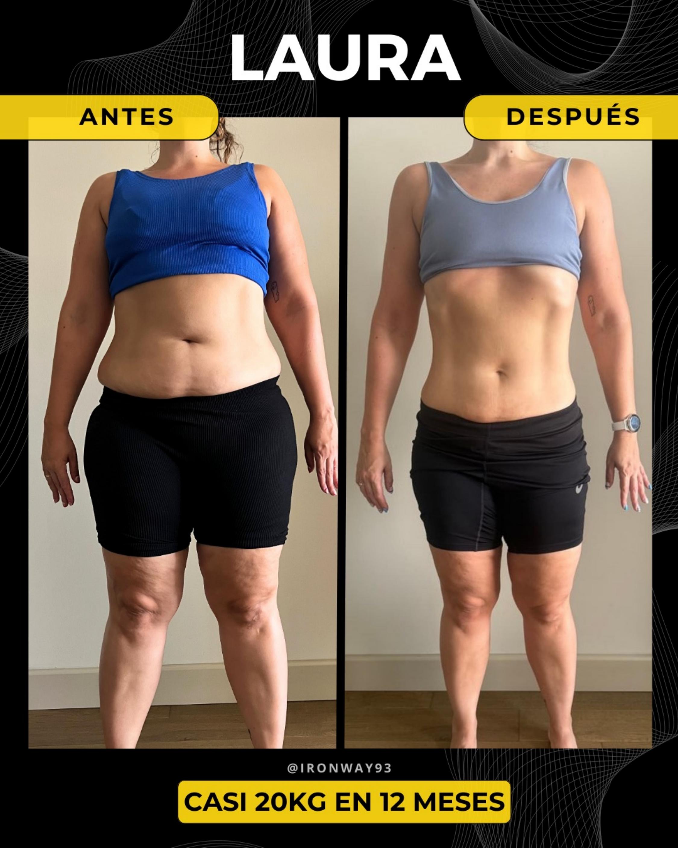 Laura — antes y después